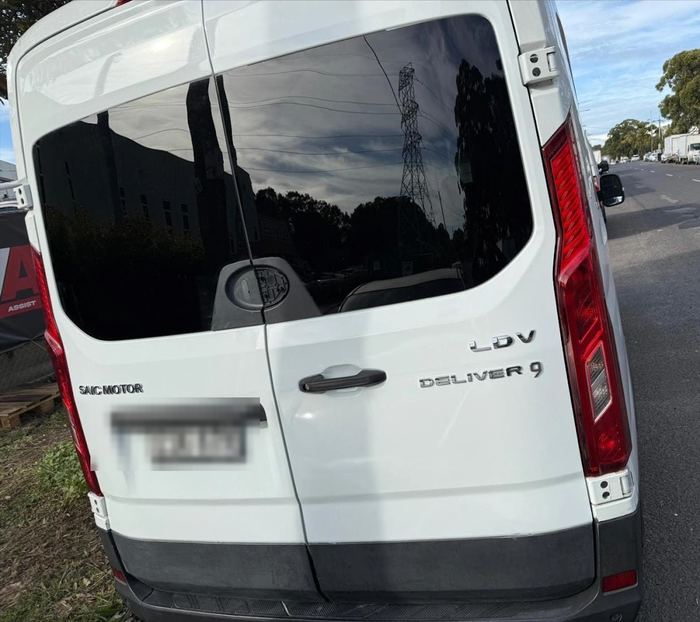 Same LDV Deliver 9 van with rear doors and bumper fully restored